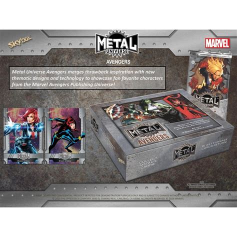 2024 upper deck marvel metal universe avengers hobby box|Marvel metal universe hobby box.